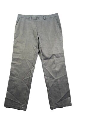 Haggar Performance Golf Dress Pant Slim Fit 36 x 29 Preppy Gray Country Club